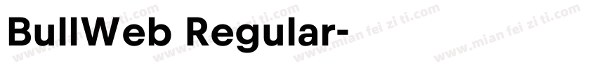 BullWeb Regular字体转换